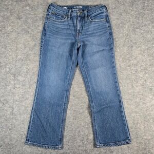J.Crew Womens Blue 9" Demi Boot Crop‎ Stretch Denim Jeans 26P